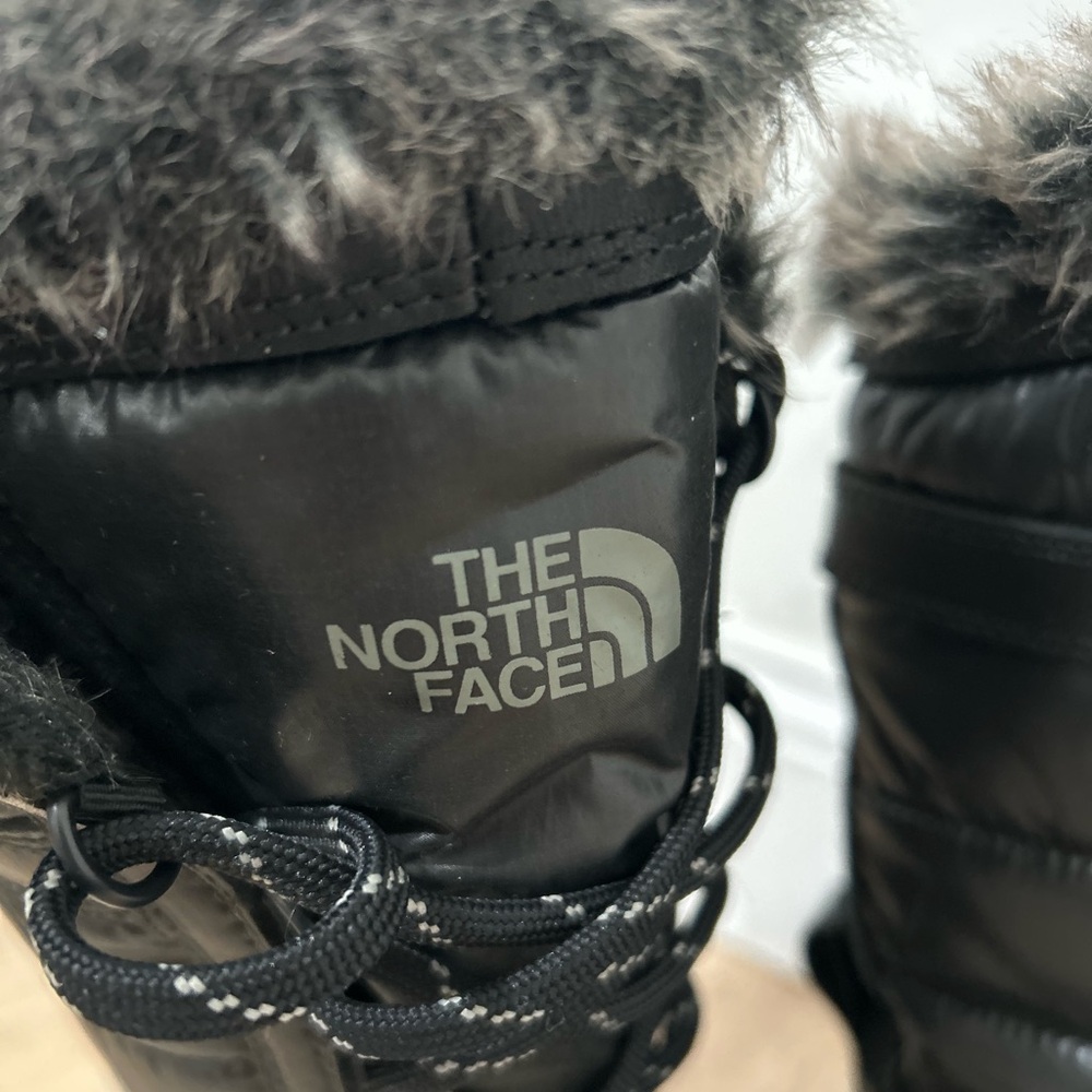 The North Face Shellista Tall Black Lace Up Winter Boots Size 7 Waterproof - Picture 7 of 10